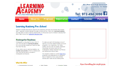 Desktop Screenshot of learningacademygarland.com